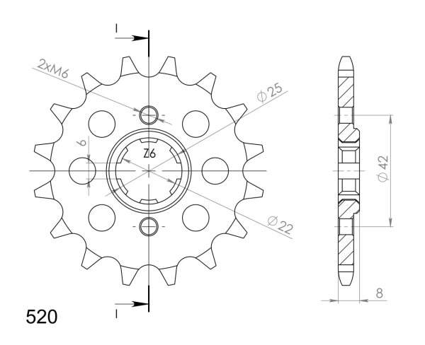 Supersprox Ritzel 520 - 13Z CST-281:13