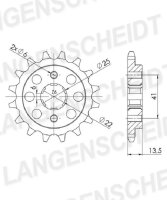 Supersprox Ritzel 525 - 14Z CST-293:14|grobverzahnt...