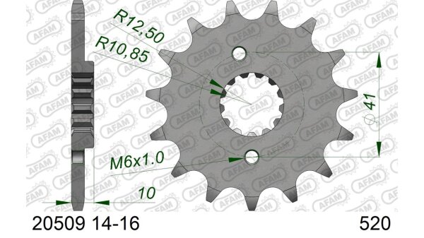 DC AFAM Ritzel 520 - 14Z 20509-14