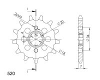 Supersprox Ritzel 520 - 13Z CST-329:13|grobverzahnt...