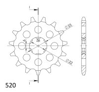 Supersprox Ritzel 520 - 15Z CST-510:15|grobverzahnt...