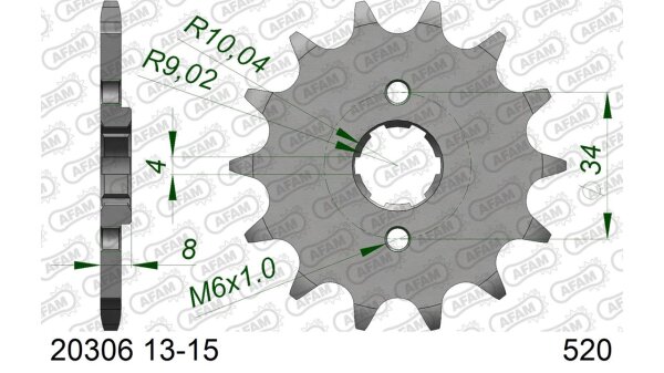 DC AFAM Ritzel 520 - 14Z 20306-14