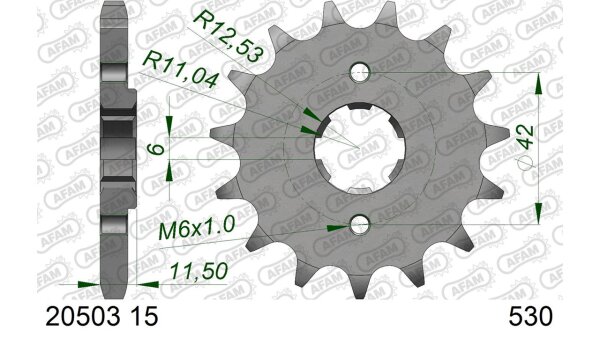 DC AFAM Ritzel 530 - 15Z 20503-15