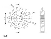 Supersprox Ritzel 525 - 15Z CST-296:15|feinverzahnt...