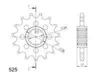 Supersprox Ritzel 525 - 16Z CST-1371:16