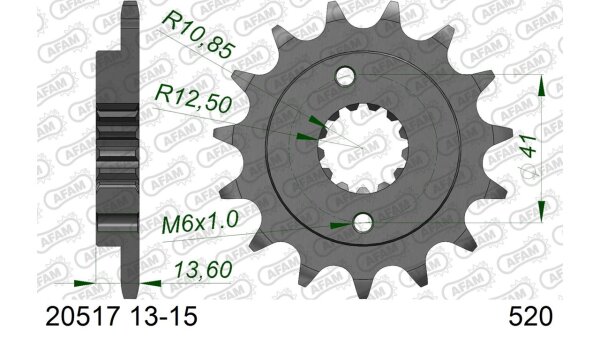 DC AFAM Ritzel 520 - 14Z 20517-14