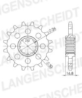 Supersprox Ritzel 525 - 15Z CST-1370:15|feinverzahnt...