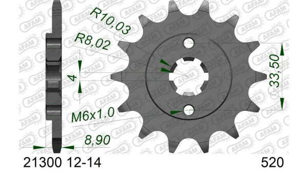 DC AFAM Ritzel 520 - 14Z 21300-14