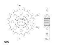 Supersprox Ritzel 525 - 15Z CST-297:15|feinverzahnt 21,4/25,0