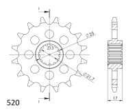 Supersprox Ritzel 520 - 15Z CST-1381:15|feinverzahnt...