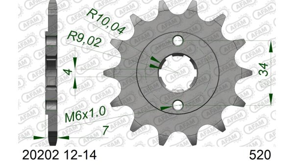 DC AFAM Ritzel 520 - 13Z 20202-13