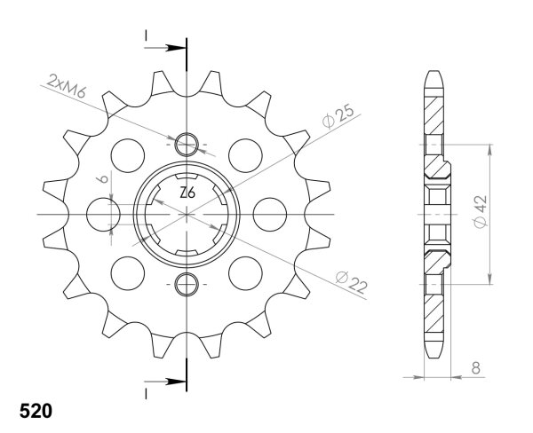 Supersprox Ritzel 520 - 15Z CST-281:15