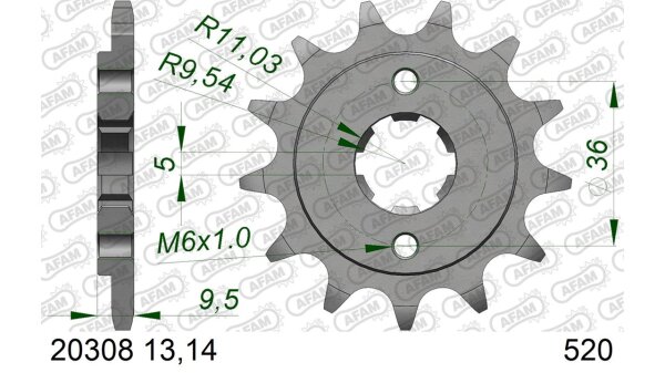 DC AFAM Ritzel 520 - 13Z 20308-13