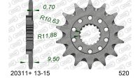 DC AFAM Ritzel 520 - 13Z 20311+13 | mit Schlammrille