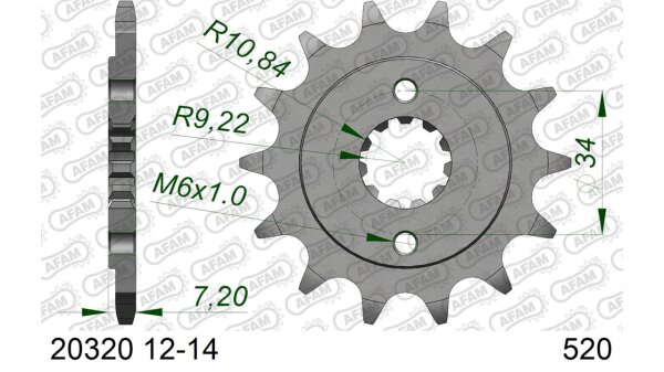 DC AFAM Ritzel 520 - 12Z 20320-12