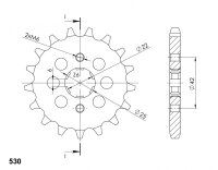 Supersprox Ritzel 530 - 16Z CST-278:16|grobverzahnt...