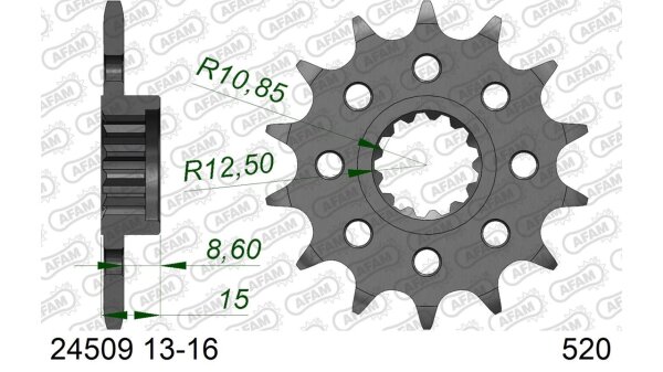 DC AFAM Ritzel 520 - 16Z 24509-16