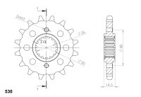 Supersprox Silent Ritzel 530 - 16Z CST-339:16|Silent,...