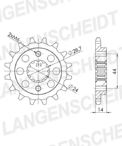 Supersprox Ritzel 525 - 15Z CST-314:15|feinverzahnt 24,0/28,7