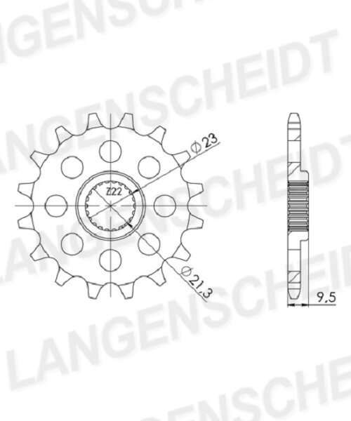 Supersprox Ritzel 520 - 15Z CST-1577:15|feinverzahnt 21,3/23,0