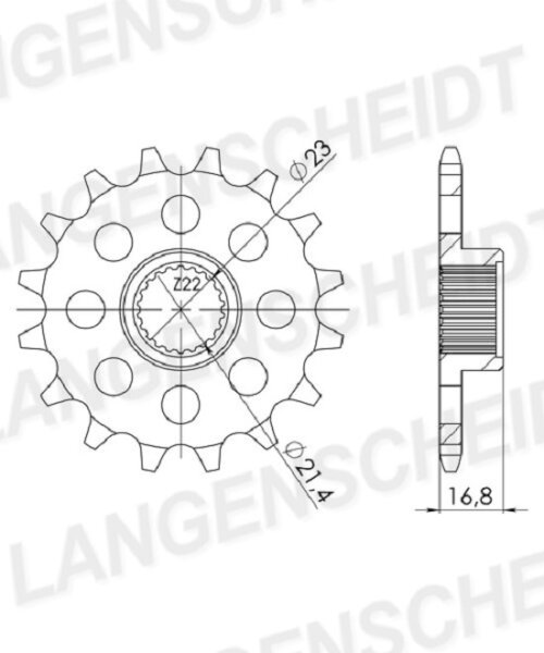 Supersprox Ritzel 520 - 15Z CST-582:15|feinverzahnt 21,3/23,0