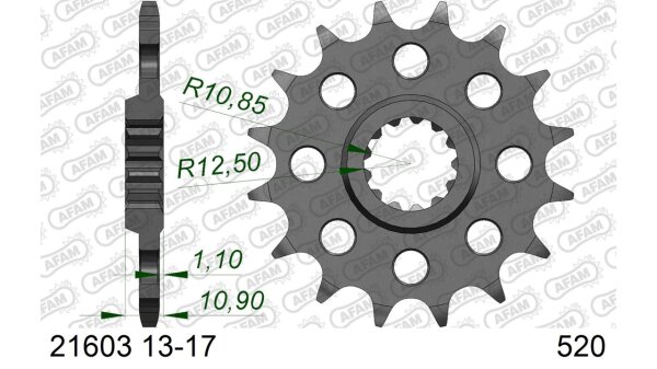 DC AFAM Ritzel 520 - 15Z 21603-15