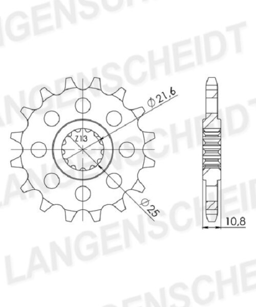 Supersprox Ritzel 525 - 17Z CST-1586:17|feinverzahnt 21,6/25,0