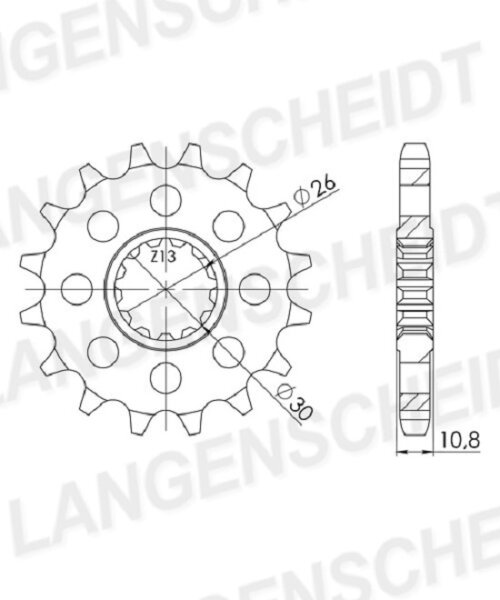 Supersprox Ritzel 530 - 18Z CST-579:18|feinverzahnt 26,0/30,0