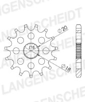 Supersprox Ritzel 428 - 12Z CST-426:12|feinverzahnt...