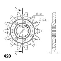 Supersprox Ritzel 420 - 14Z CST-560:14