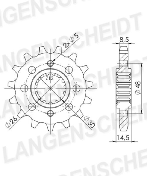 Supersprox Ritzel 530 - 18Z CST-339:18|feinverzahnt 26,0/30,0