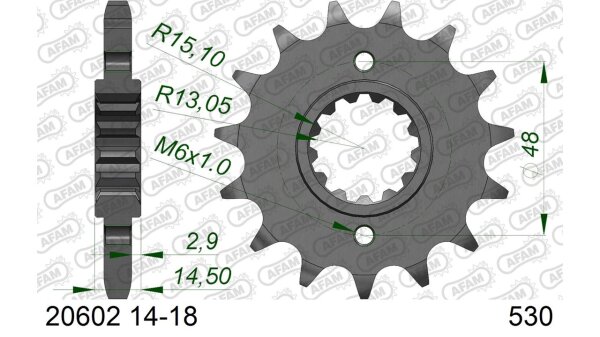 DC AFAM Ritzel 530 - 18Z 20602-18