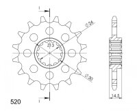 Supersprox Ritzel 520 - 15Z CST-332:15|feinverzahnt...