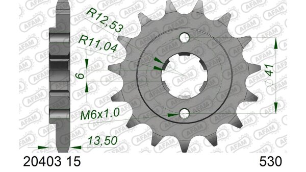 DC AFAM Ritzel 530 - 15Z 20403-15