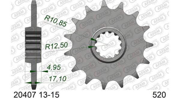 DC AFAM Ritzel 520 - 13Z 20407-13