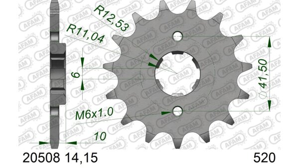 DC AFAM Ritzel 520 - 15Z 20508-15