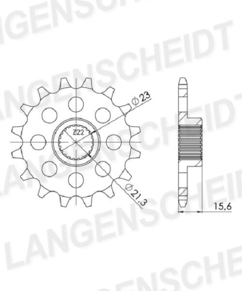 Supersprox Ritzel 520 - 14Z CST-577:14|feinverzahnt 21,3/23,0