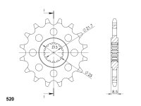 Supersprox Ritzel 520 - 15Z CST-578:15|feinverzahnt...