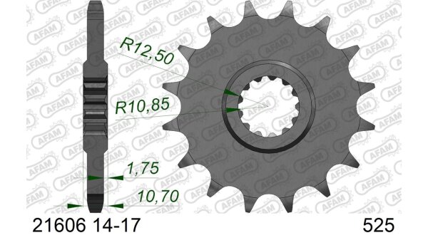 DC AFAM Ritzel 525 - 16Z 21606-16