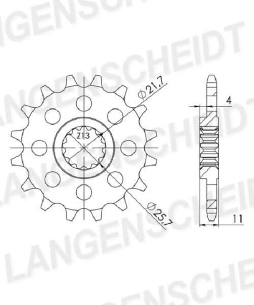 Supersprox Ritzel 532 - 16Z CST-584:16|feinverzahnt 22,0/25,0