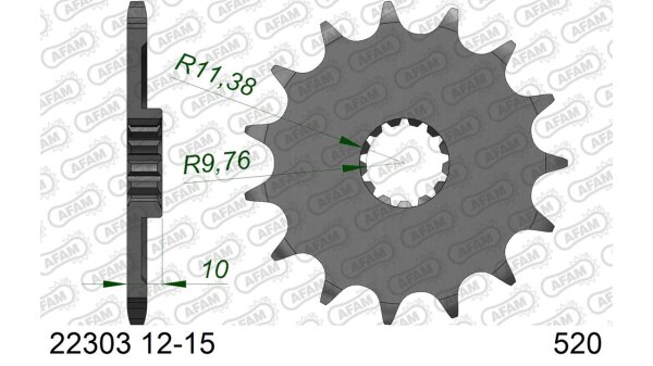 DC AFAM Ritzel 520 - 15Z 22303-15