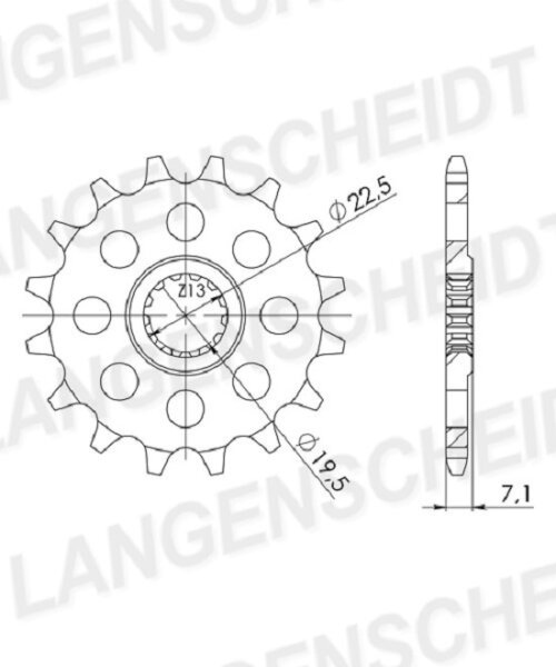 Supersprox Ritzel 520 - 15Z CST-434:15|feinverzahnt 19,5/22,0