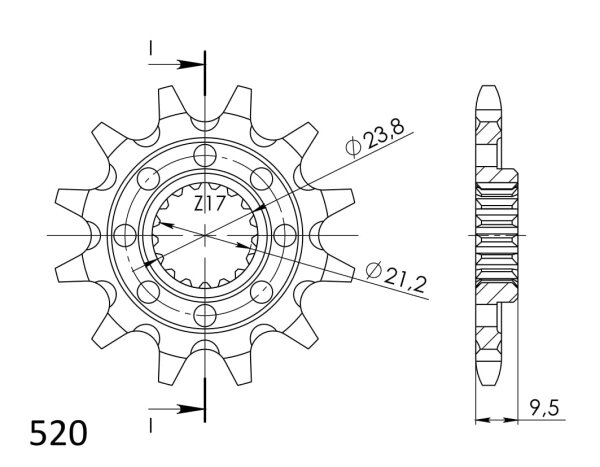 Supersprox Ritzel 520 - 12Z CST-1441:12