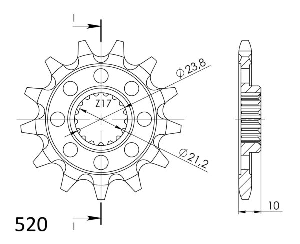 Supersprox Ritzel 520 - 12Z CST-1443:12