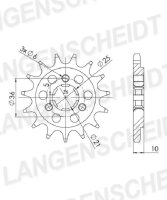 Supersprox Ritzel 520 - 17Z CST-438:17|grobverzahnt...