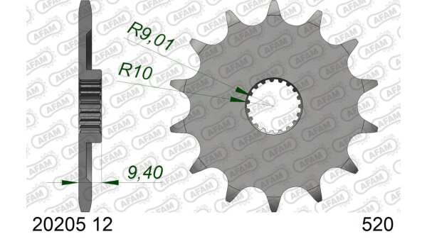 DC AFAM Ritzel 520 - 12Z 20205-12