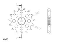 Supersprox Ritzel 428 - 15Z CST-558:15|feinverzahnt...