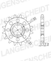 Supersprox Ritzel 428 - 14Z CST-573:14|grobverzahnt...