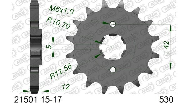 DC AFAM Ritzel 530 - 17Z 21501-17