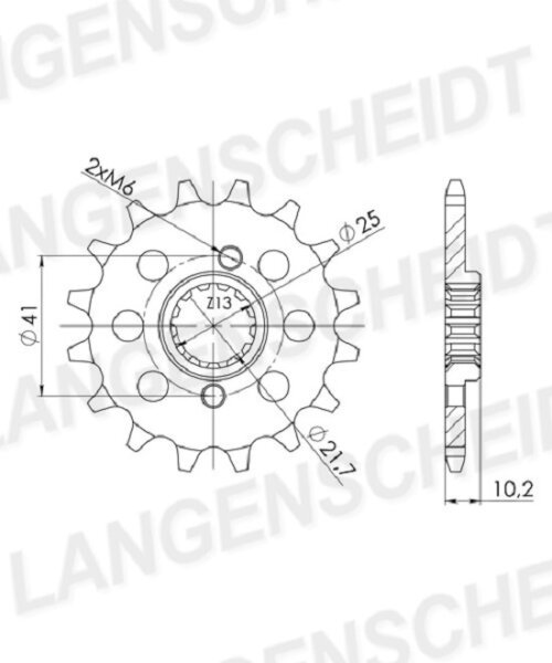 Supersprox Ritzel 520 - 14Z CST-308:14.2|feinverzahnt 21,5/25,0